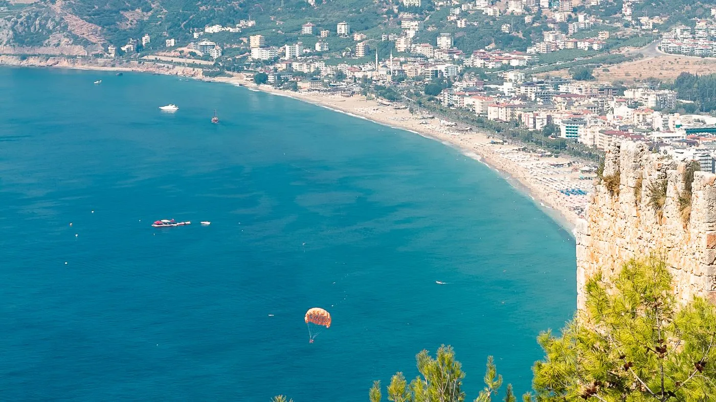 Central Alanya old town castle area